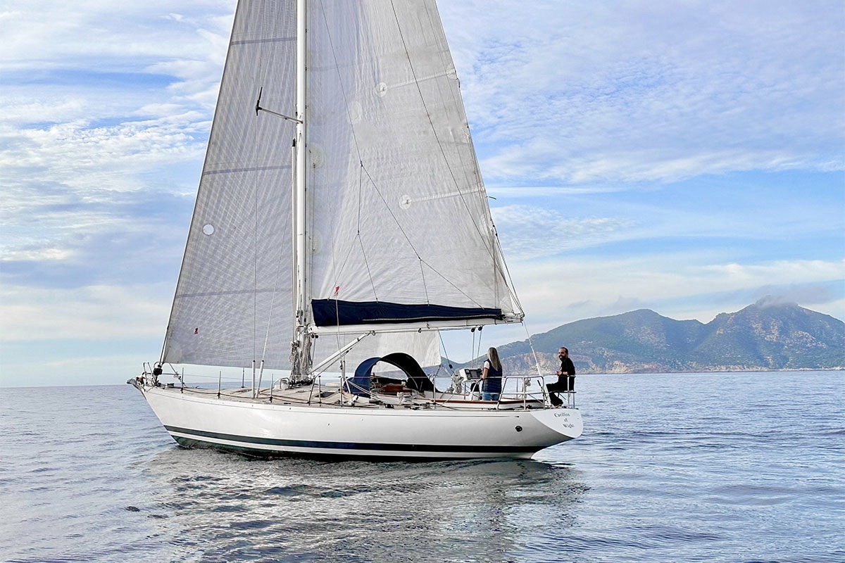 Sparkman&Stephens 45 for sale with Flensburger Yacht Service Mallorca office